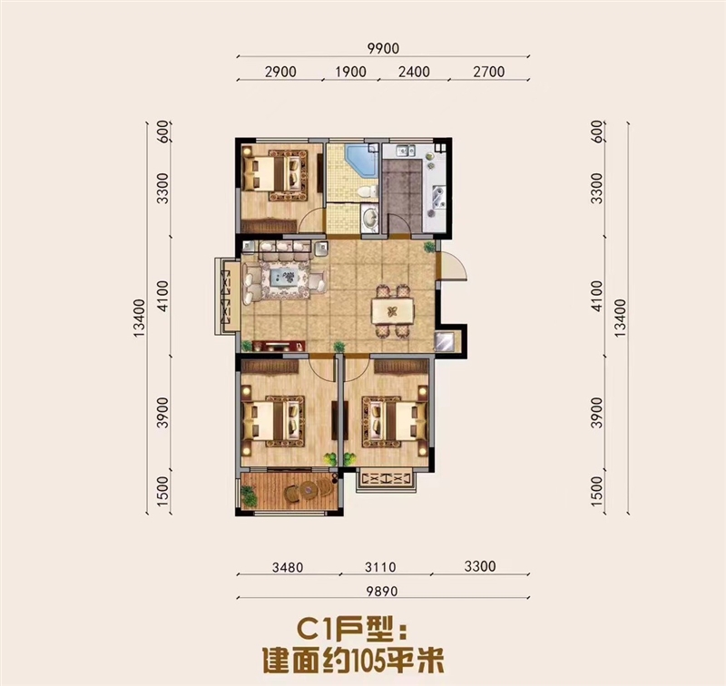 3凤凰城二期电梯现房,即买即装修,免费停车位,超宽楼间距