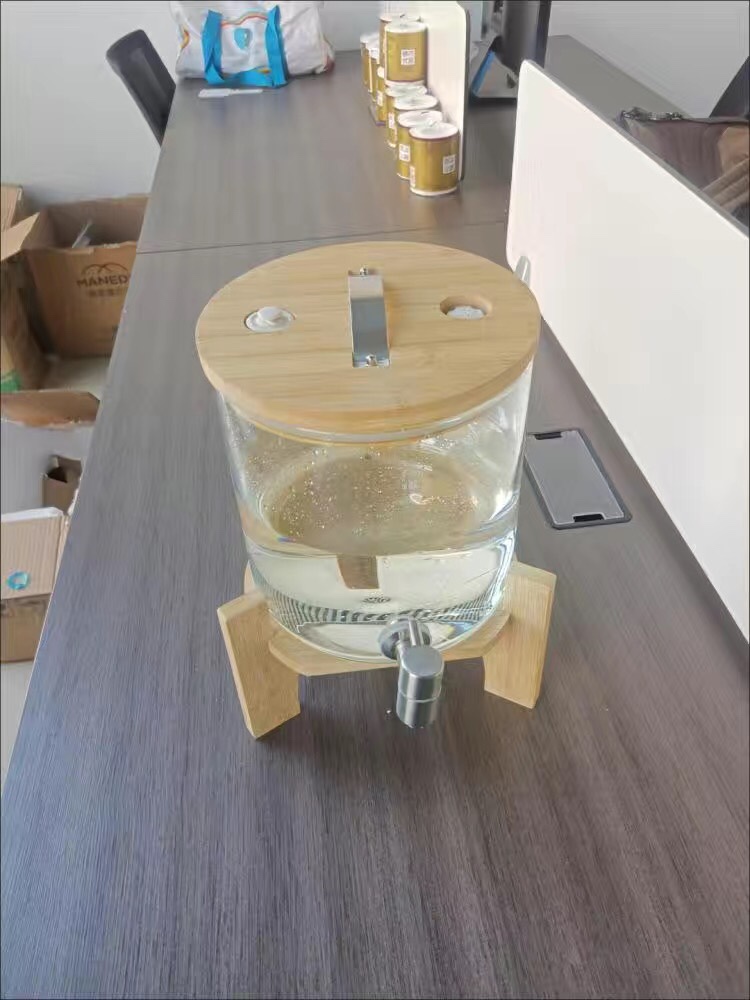 高硼硅玻璃可乐桶,凉水壶带龙头大容量