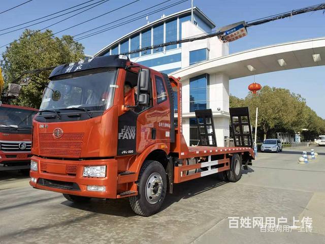 烟台解放6米8拖板车 大柴220拖200挖机平板拖车便宜的拖