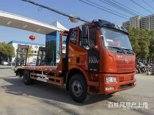 烟台解放6米8拖板车 大柴220拖200挖机平板拖车便宜的拖