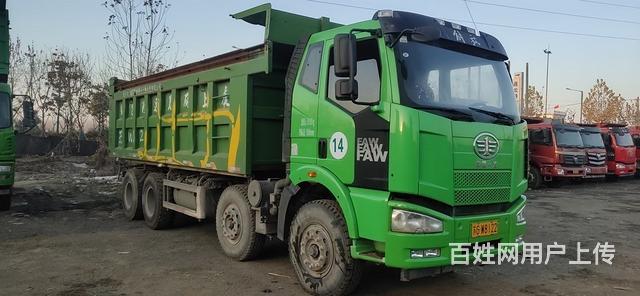 21年解放前四后八轻皮自卸车,车厢6米2
