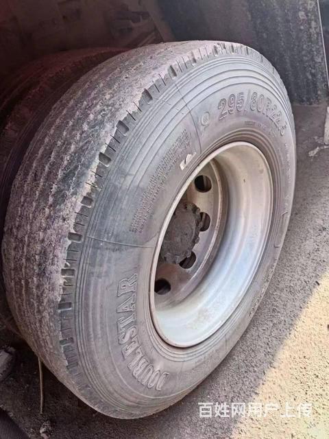 出售二手陕汽平板货车 前四后四9.6米平板车 国五