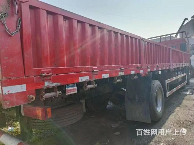 出售二手陕汽平板货车 前四后四9.6米平板车 国五