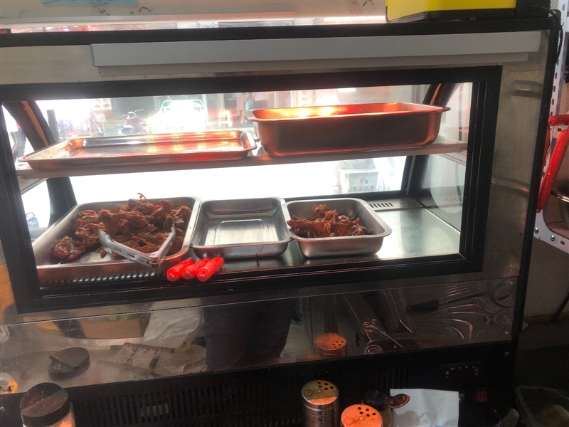 晶城冷藏展示柜长90厘米不锈钢洗手盆操作台