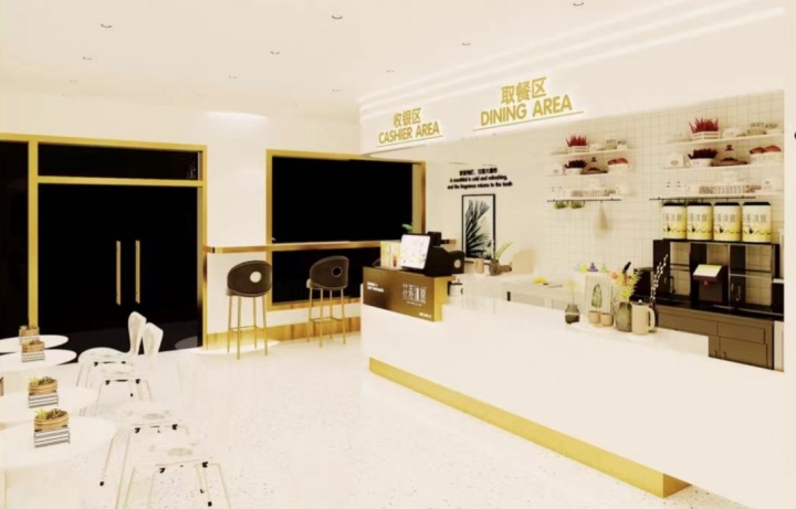 花羡沐岚奶茶 诚聘 店员 男女不限