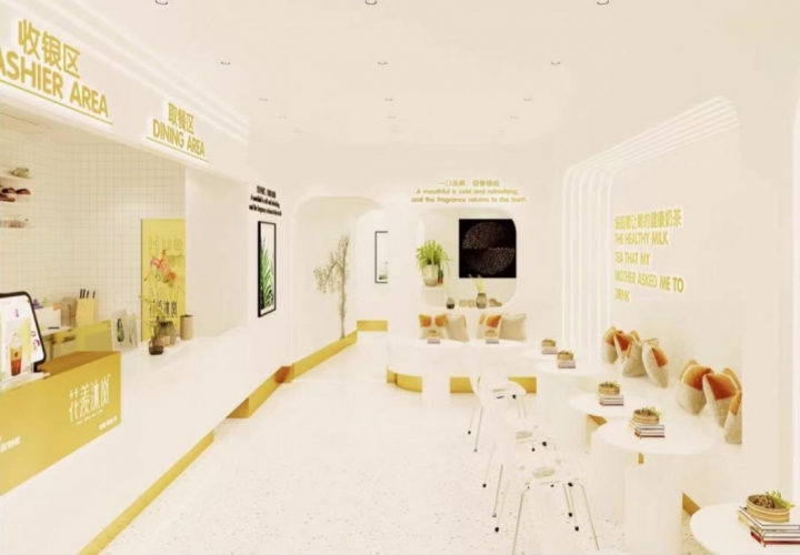 花羡沐岚奶茶 诚聘 店员 男女不限