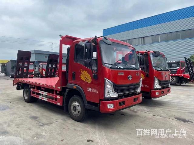 烟台挖机蓝牌平板运输车 拖60/80小挖机拖板车批发价