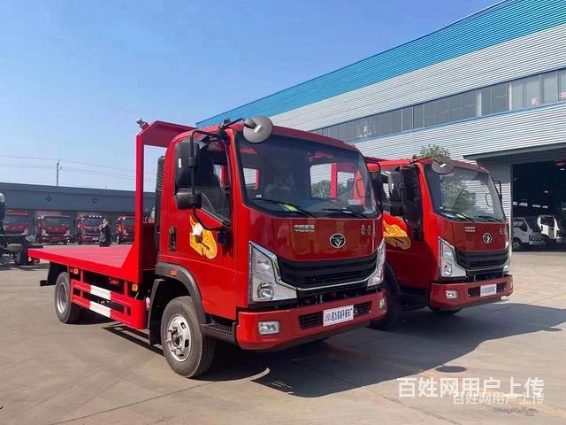 烟台挖机蓝牌平板运输车 拖60/80小挖机拖板车批发价